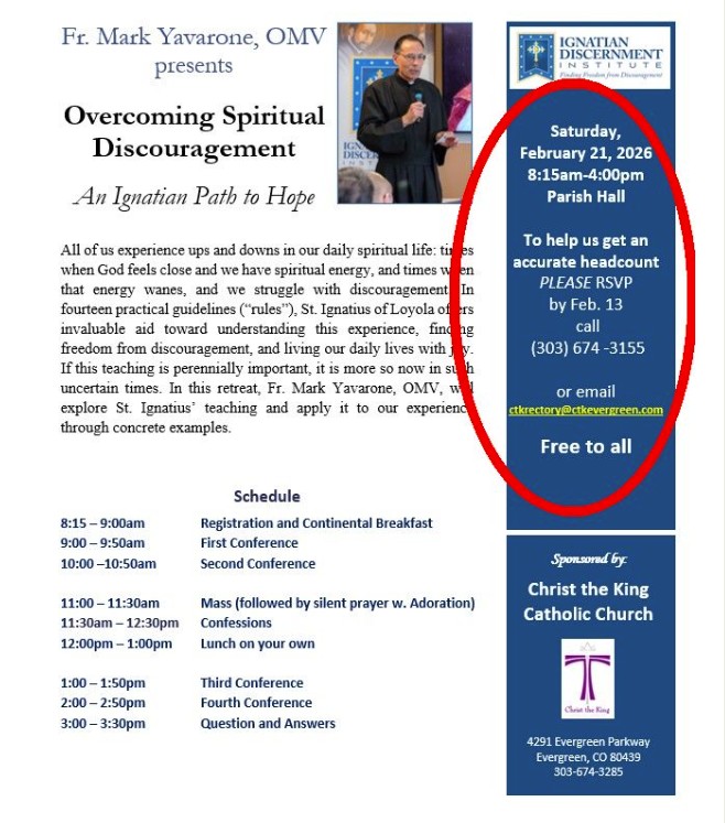 parish mission feb 21 2026